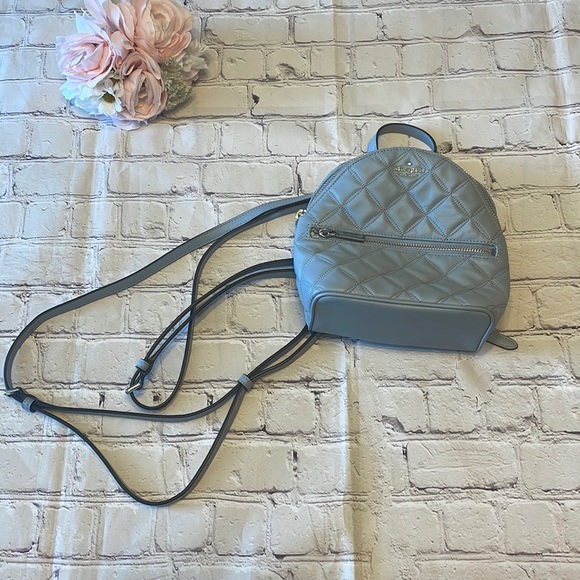 NWOT Kate Spade Pale Blue Mini Backpack - Picture 1 of 7